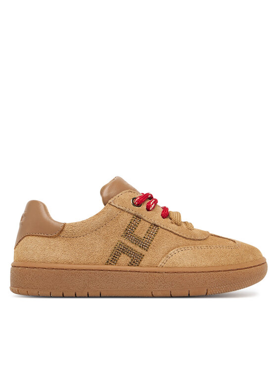 Elisabetta Franchi Sneakersy F1A9-E0655-0071 Beżowy ciemny