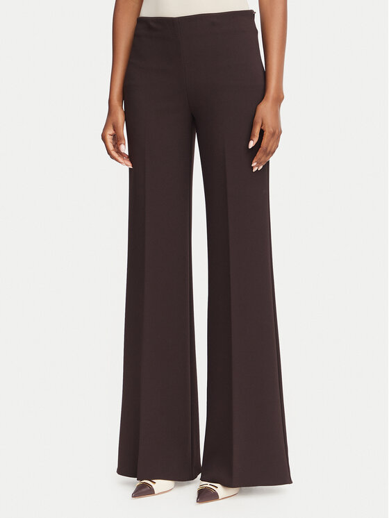 Rinascimento Spodnie palazzo CFC0130163003 Brązowy ciemny Wide Leg