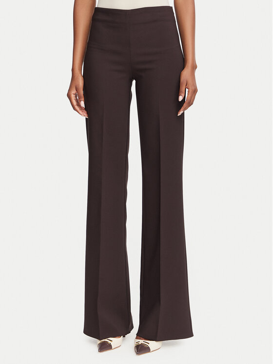 Rinascimento Spodnie materiałowe CFC0130141003 Brązowy ciemny Wide Leg