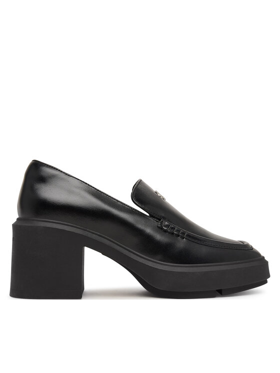 Calvin Klein Półbuty Block Heel Loafer Lth Hdw HW0HW03176 Czarny