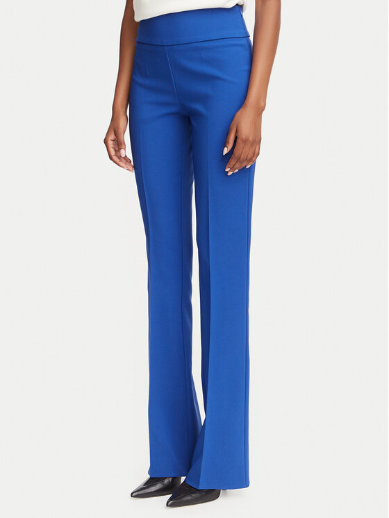 Rinascimento Spodnie materiałowe CFC0130140003 Niebieski Flare Fit
