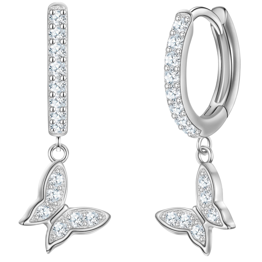 Glanzstücke München Kolczyki Kola Motyl z Srebra Sterling w srebrze z Cyrkonia 1 ct Damski