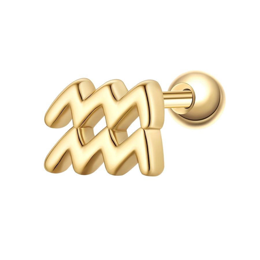Glanzstücke München Piercing Sterling Silber gelbgold Kolczyki 1 ct Damski