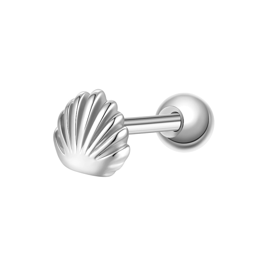 Glanzstücke München Piercing Muschel z srebra próby 925 w kolorze srebrnym Kolczyki 1 ct Damski