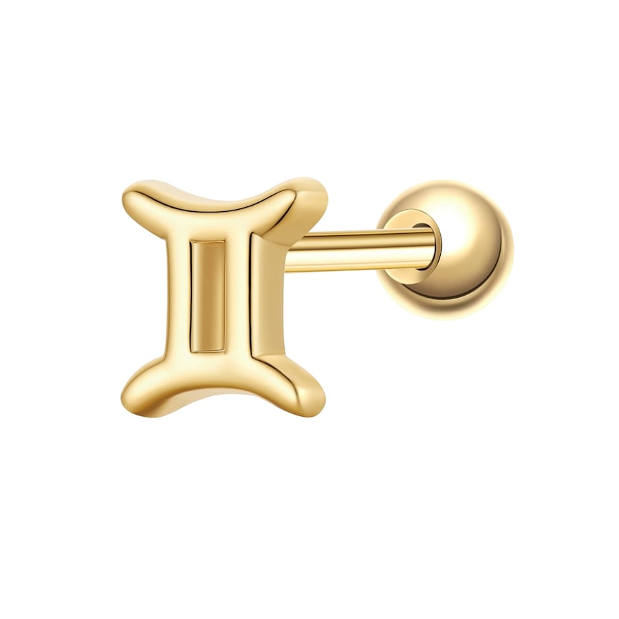 Glanzstücke München Piercing Sterling Silber gelbgold Kolczyki 1 ct Damski