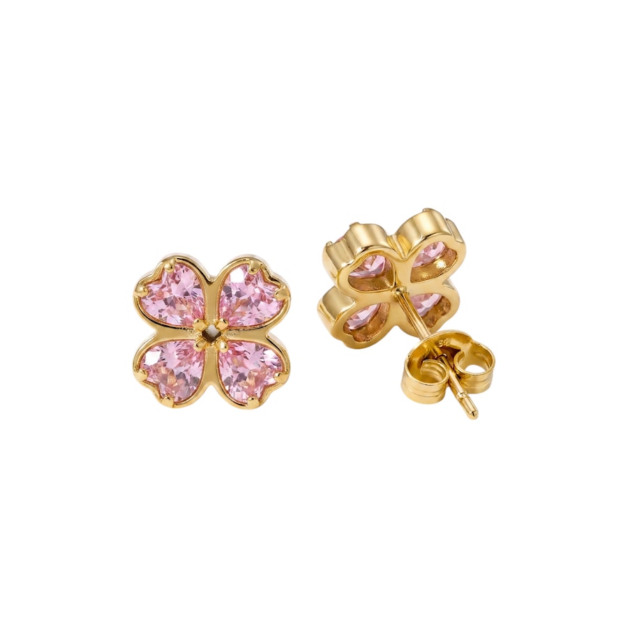 Purelei Purelei Kolczyki Rosa Cuore 1 ct Jasnobrązowy