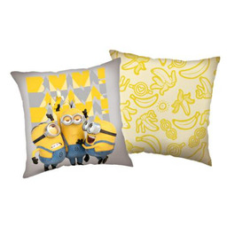 Jerry Fabrics Poduszka dekoracyjna 40x40 Minionki Szalony nastrój żółta JF24