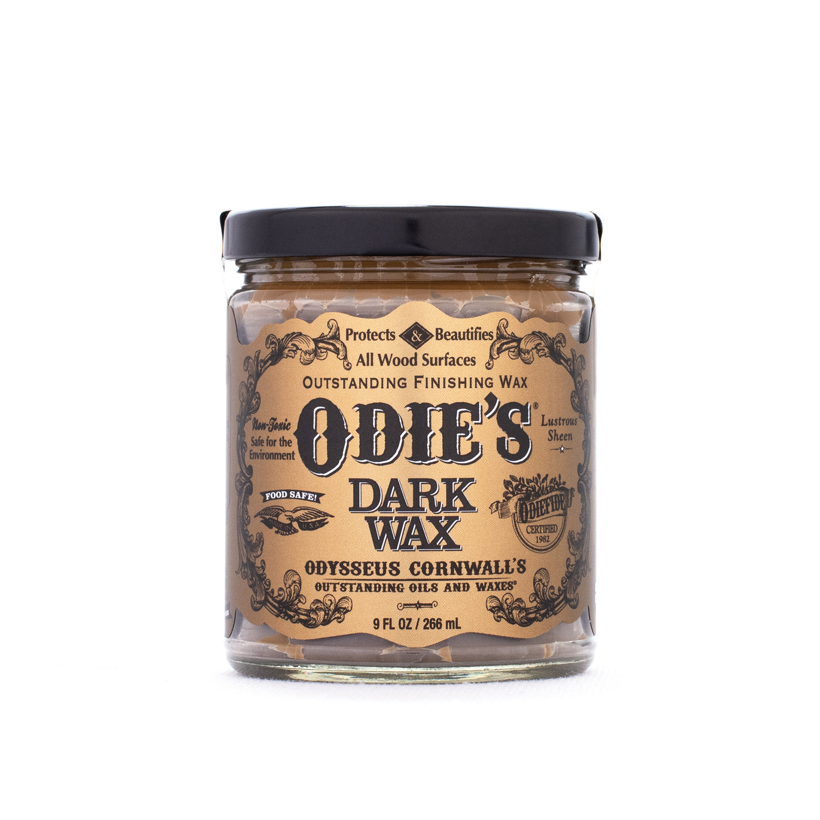 Przyciemniający wosk do drewna Odie's Dark – 266 ml