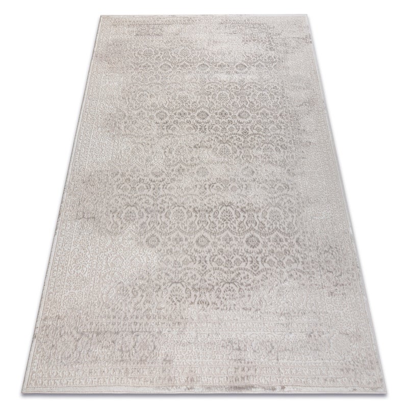 Dywan AURA J1361 krem - Ramka, ornament, strukturalny, nowoczesny 240x330 cm
