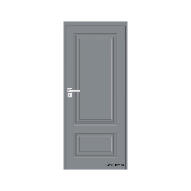 HOMEDOORS  Drzwi drewniane sosnowe frezowane z ościeżnicą stałą Boston BS-2 90 Lewe