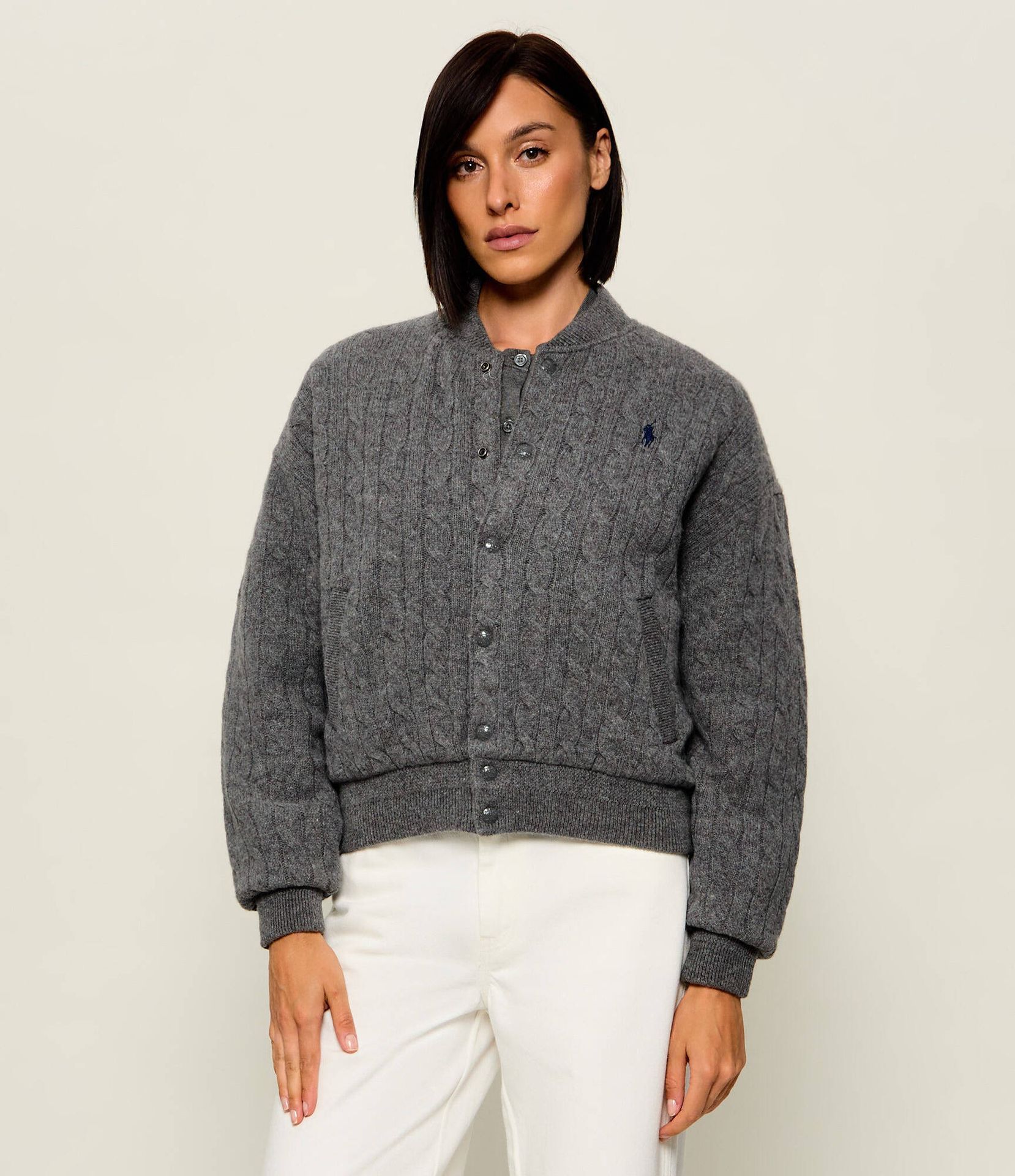 POLO RALPH LAUREN Wełniana kurtka bomber Relaxed fit z dodatkiem kaszmiru