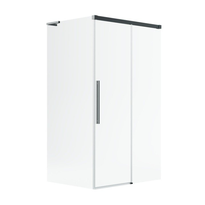 Radaway Idea 8 QL Brushed GunMetal Kdj kabina 100x80cm prawa szczotkowany grafit szkło przejrzyste 10550517-92-01R/10350453-01-01/10360080-01-01L
