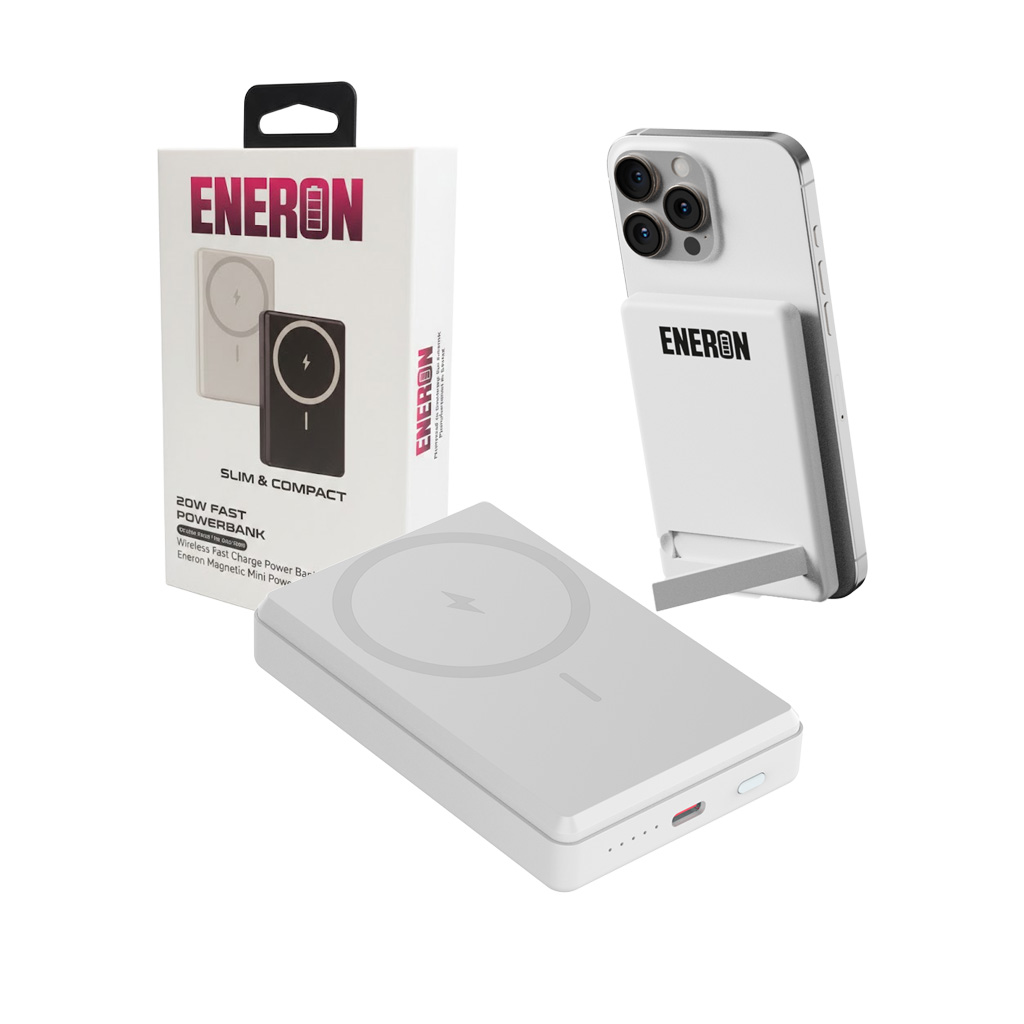 Powerbank 20W 5000mAh wireless/magnet biały