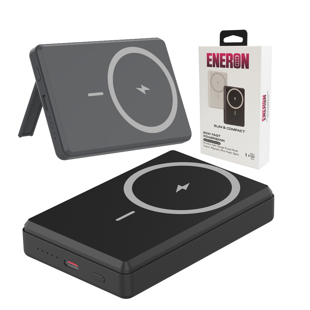 Powerbank 20W 10000mAh wireless/magnet czarny