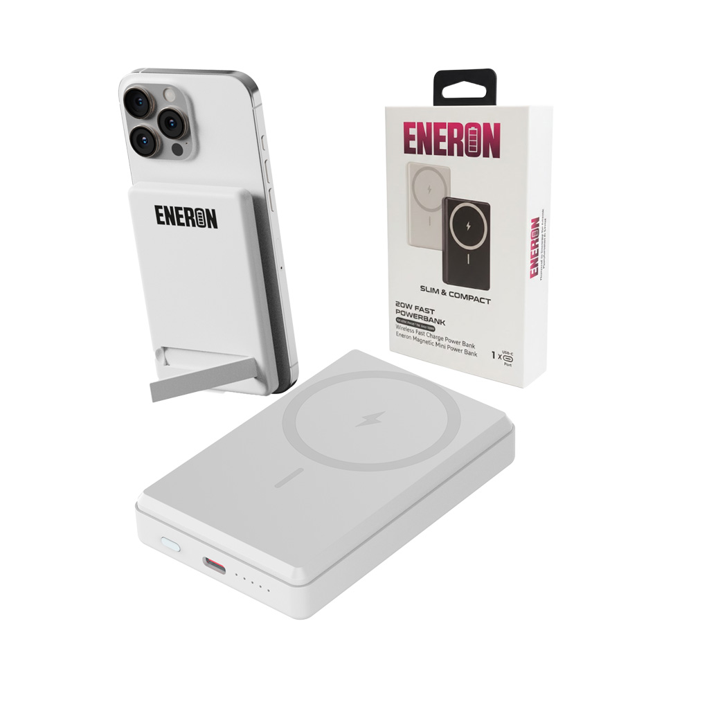 Powerbank 20W 10000mAh wireless/magnet biały