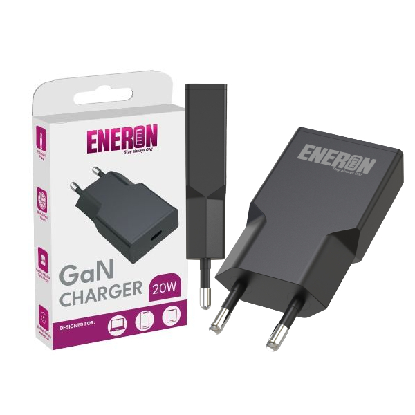 Ładowarka GaN 20W 1xUSB-C Czarna