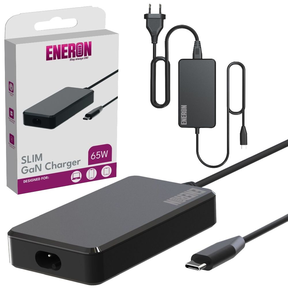 Zasilacz Ładowarka GaN SLIM 65W USB-C