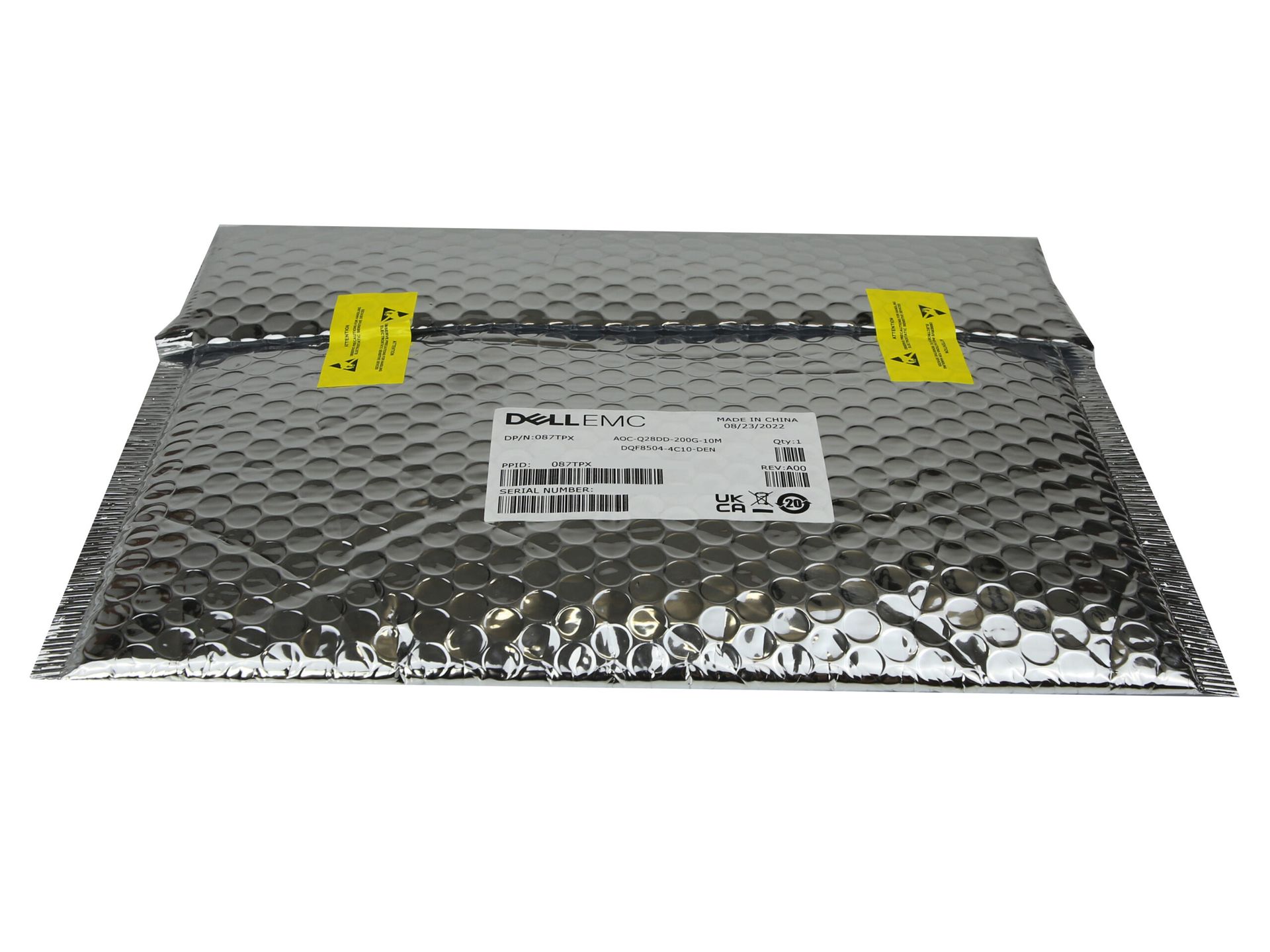 Kabel Dell AOC-Q28DD-200G-10M QSFP28-DD Do QSFP28-DD 200G-AOC 10m 087TPX 7093