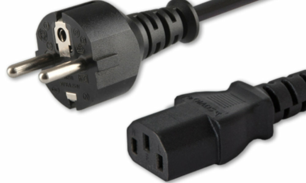 Kabel Przewód Zasilający do Komputera Monitora Drukarki Dell DP/N 078390 1,8m