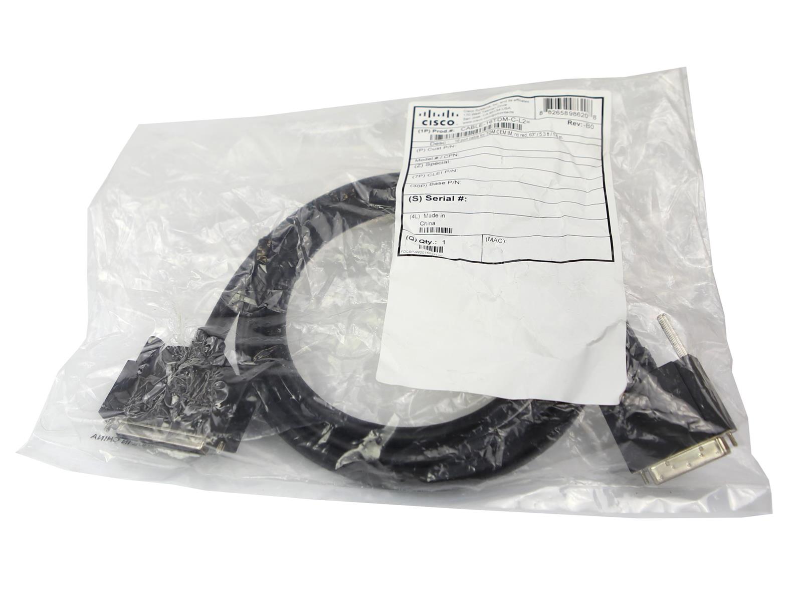 Kabel Cisco CABLE-16TDM-C-L2 16Ports 1.6m dla TDM CEM IM 37-1814-02 3272