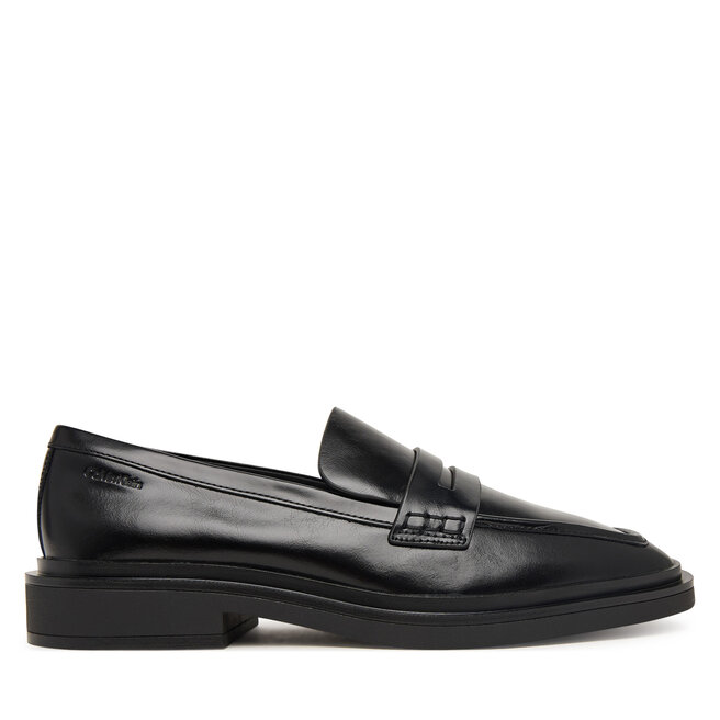 Lordsy Calvin Klein Square Loafer Lth HW0HW03183 Czarny