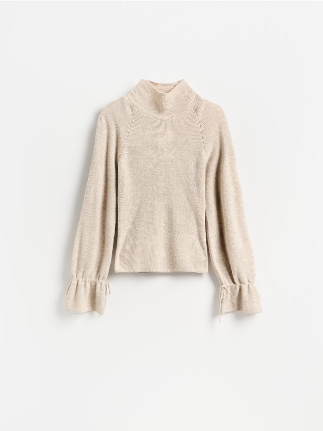 Reserved - Sweter z domieszką wełny - beżowy