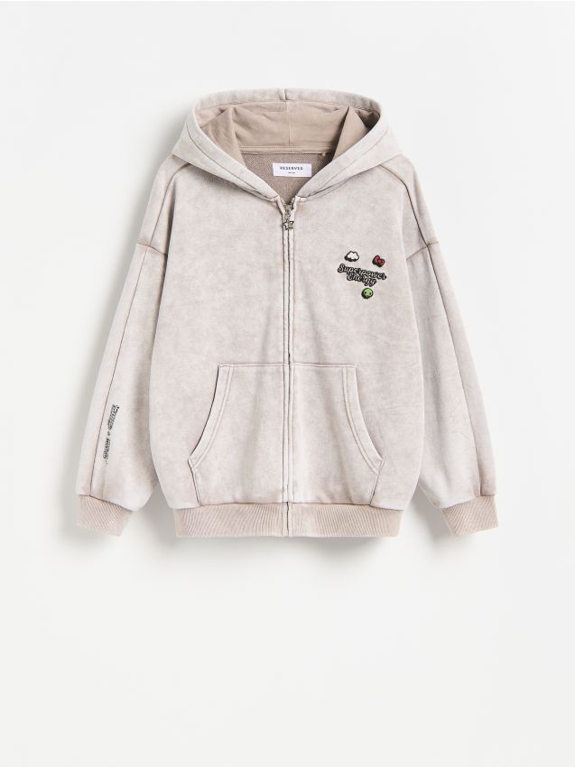 Reserved - Bluza Hello Kitty and Friends x The Powerpuff Girls - brązowy