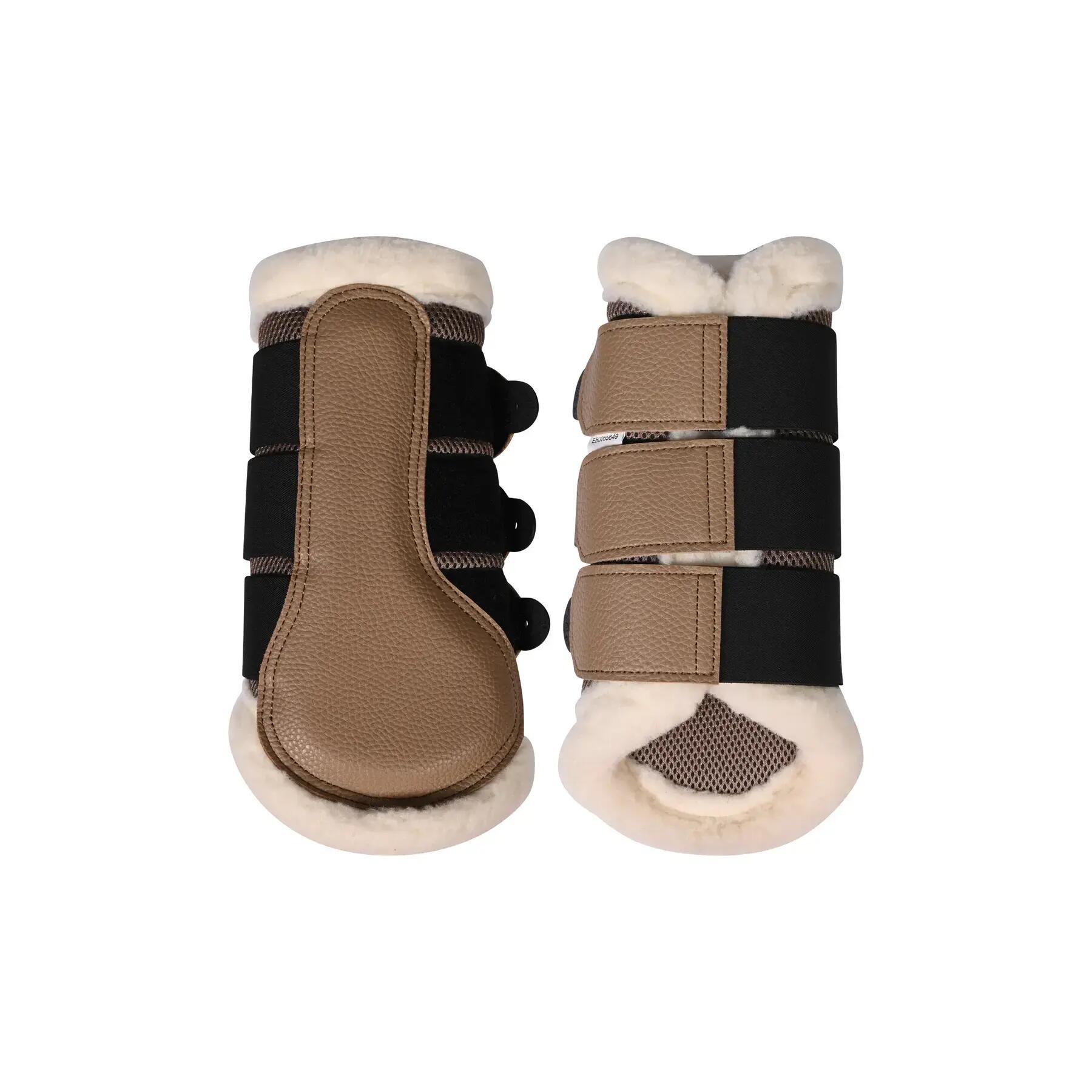 Ochrony na nogi dla konia z futrem HKM Comfort Premium Mesh