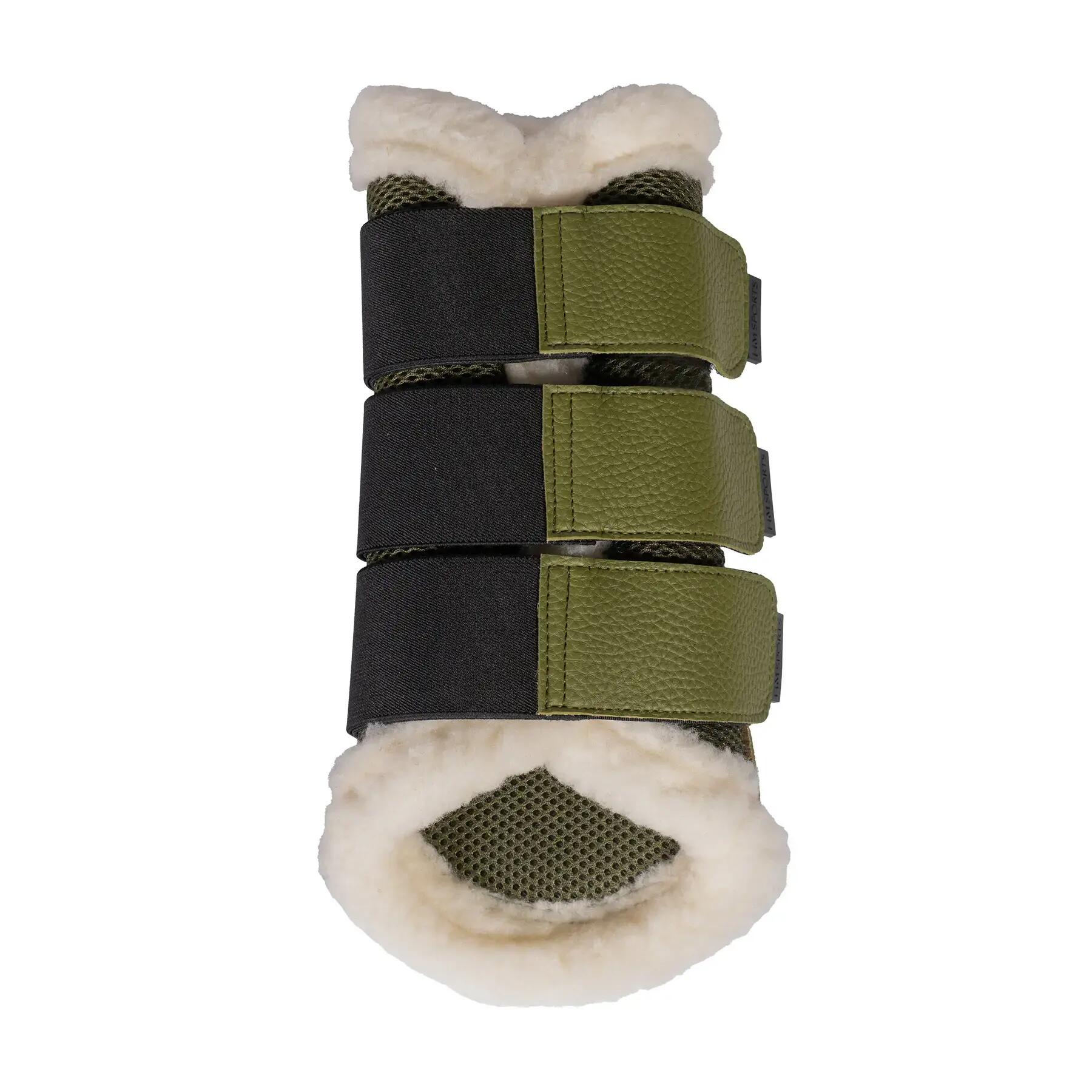 Ochrony na nogi dla konia z futrem HKM Comfort Premium Mesh
