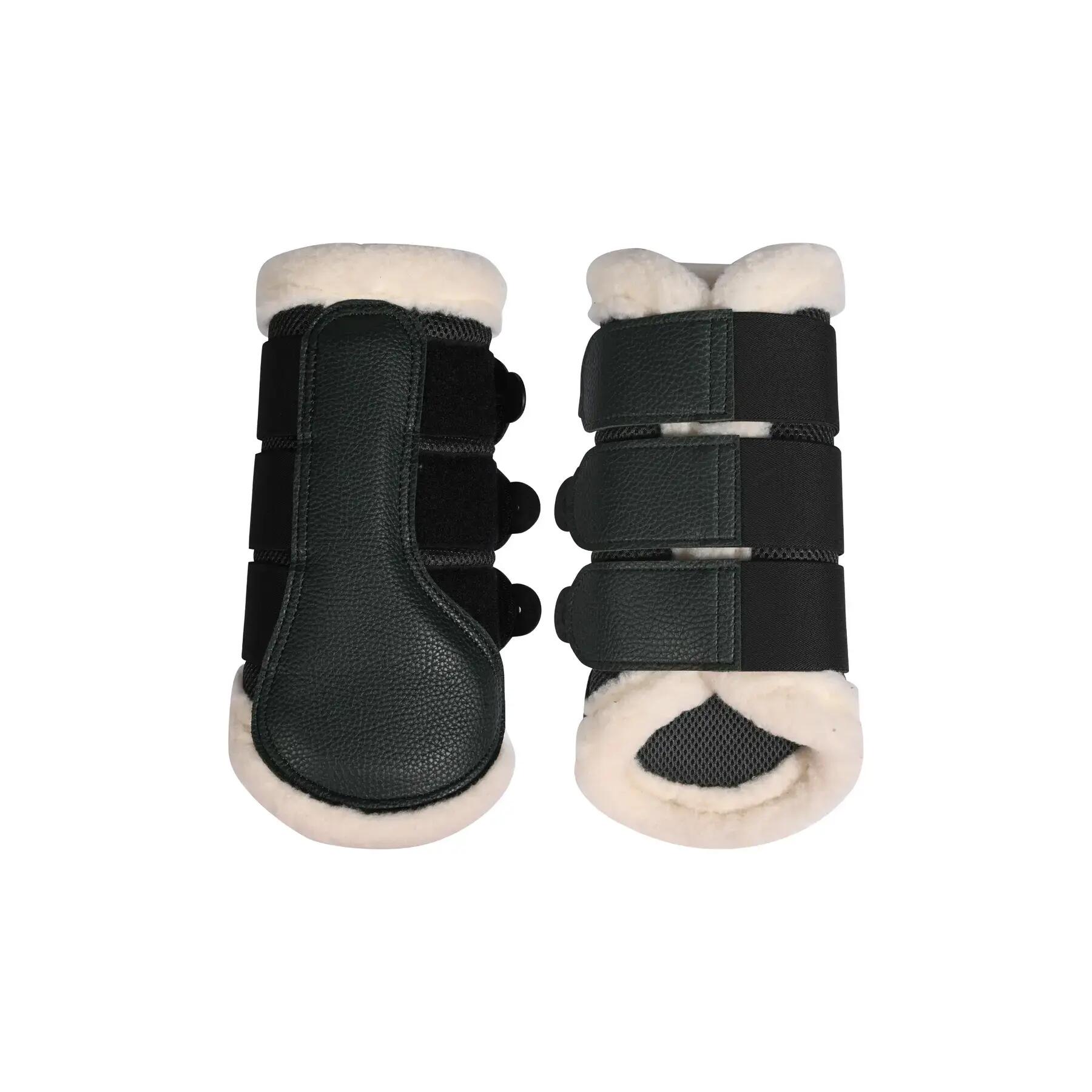 Ochrony na nogi dla konia z futrem HKM Comfort Premium Mesh