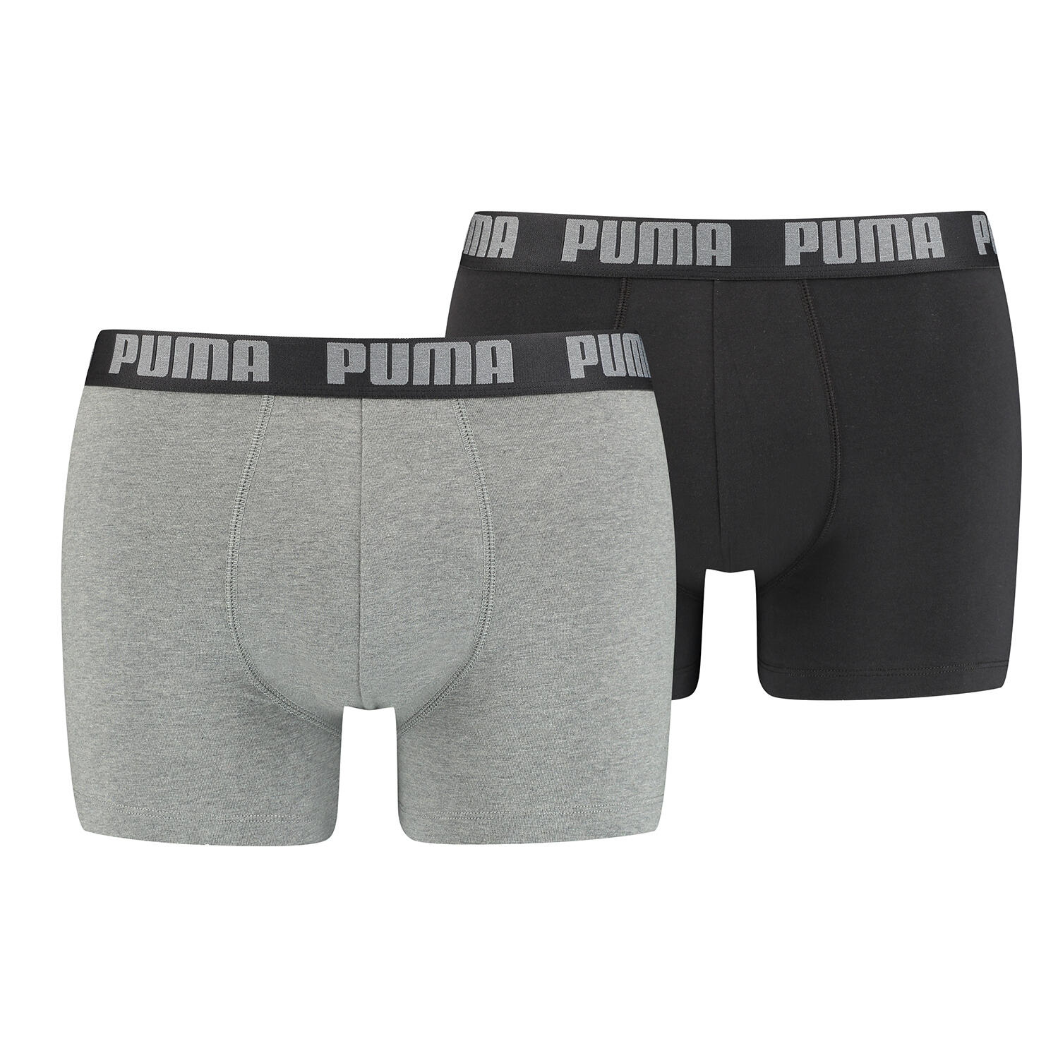 Puma Men Basic Boxer 2-Pack black grey [521015001 691] r.M