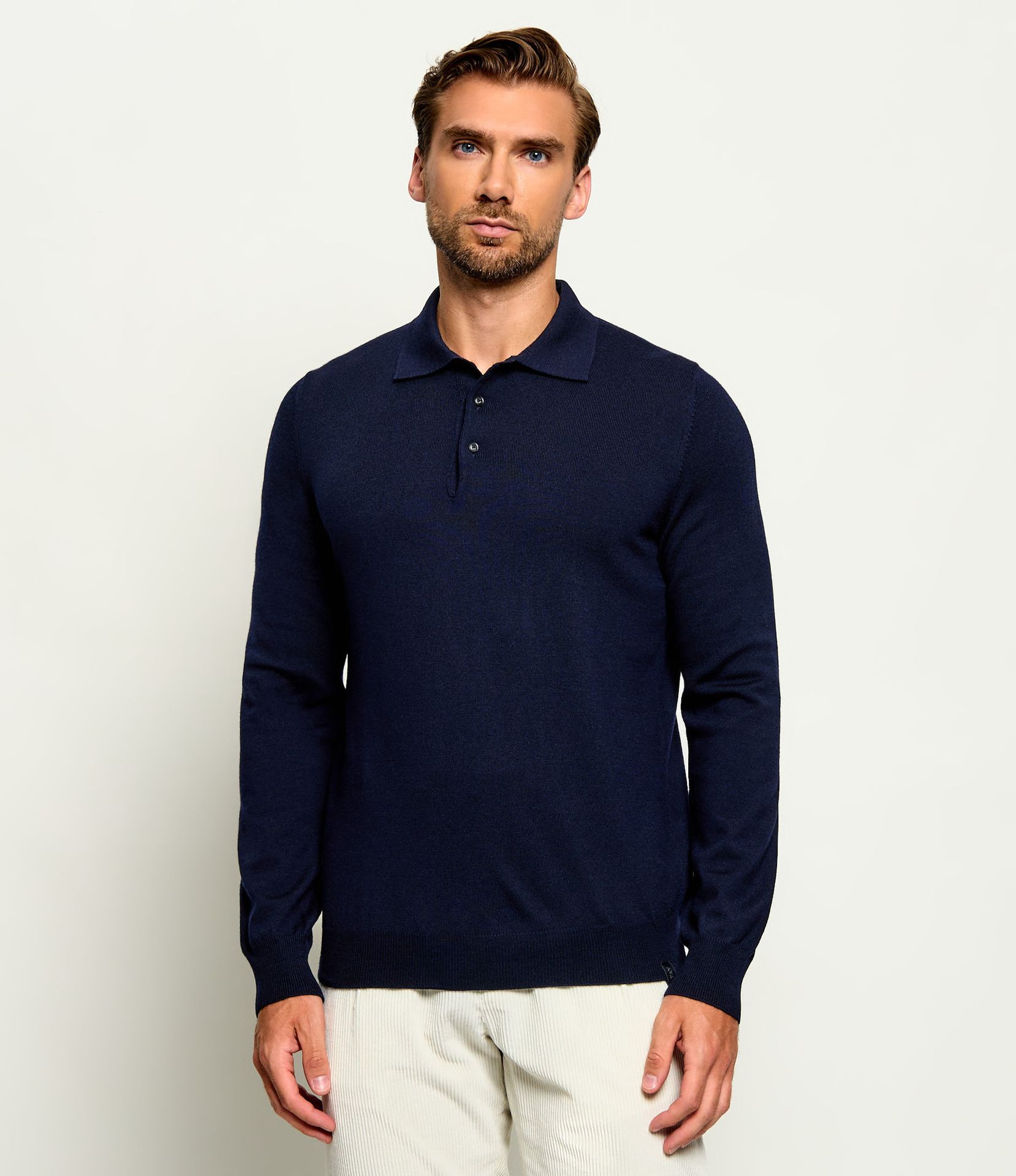 Fay Wełniane polo Regular Fit