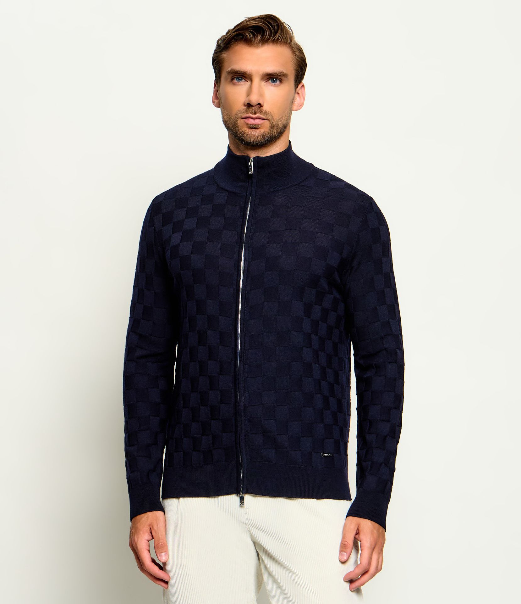 Tombolini Wełniany kardigan Slim Fit