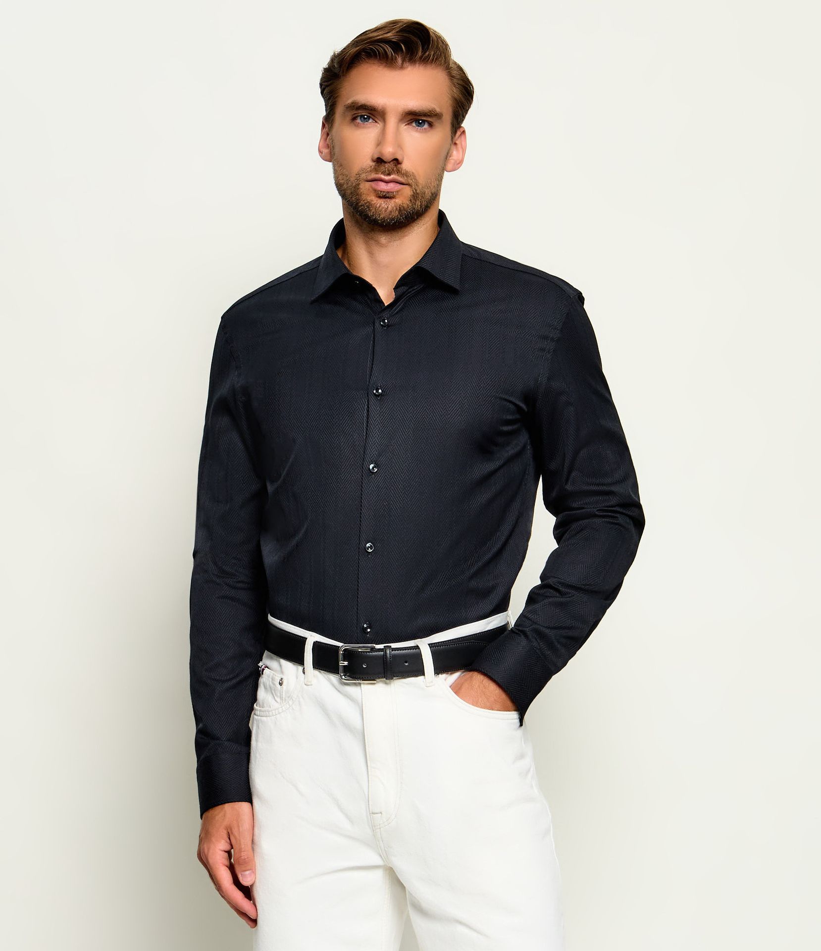 HUGO Koszula Kenno Slim Fit