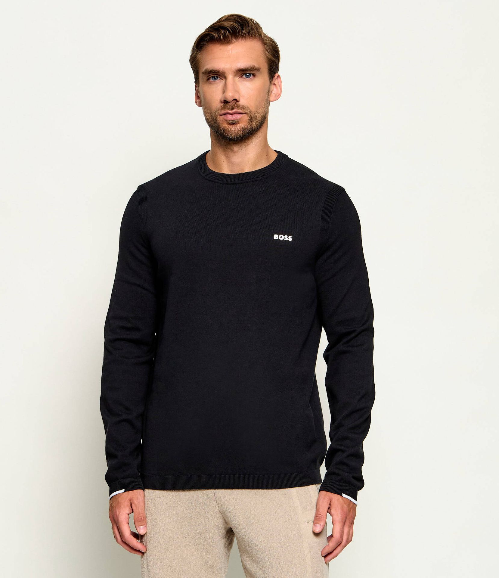 BOSS GREEN Sweter KN_Ever-X CN Regular Fit