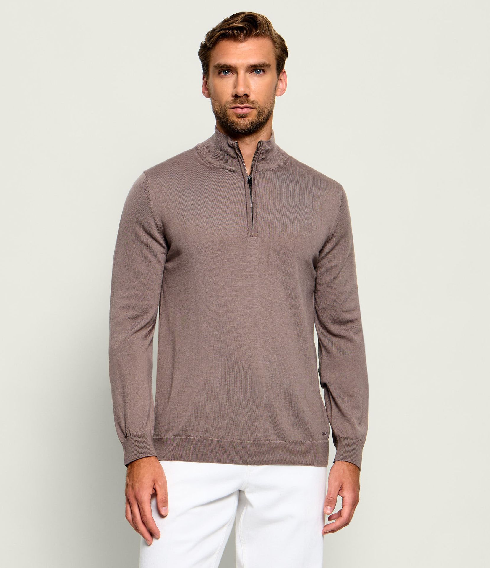 HUGO Wełniany sweter San Quirin-M Regular Fit