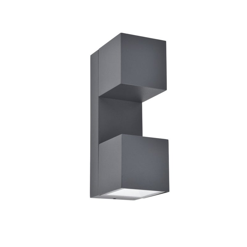 Kinkiet zewnętrzny LED FARI 10W aluminium ciemnoszary wym:19,3x6,5x9,2cm IP54 Lutec