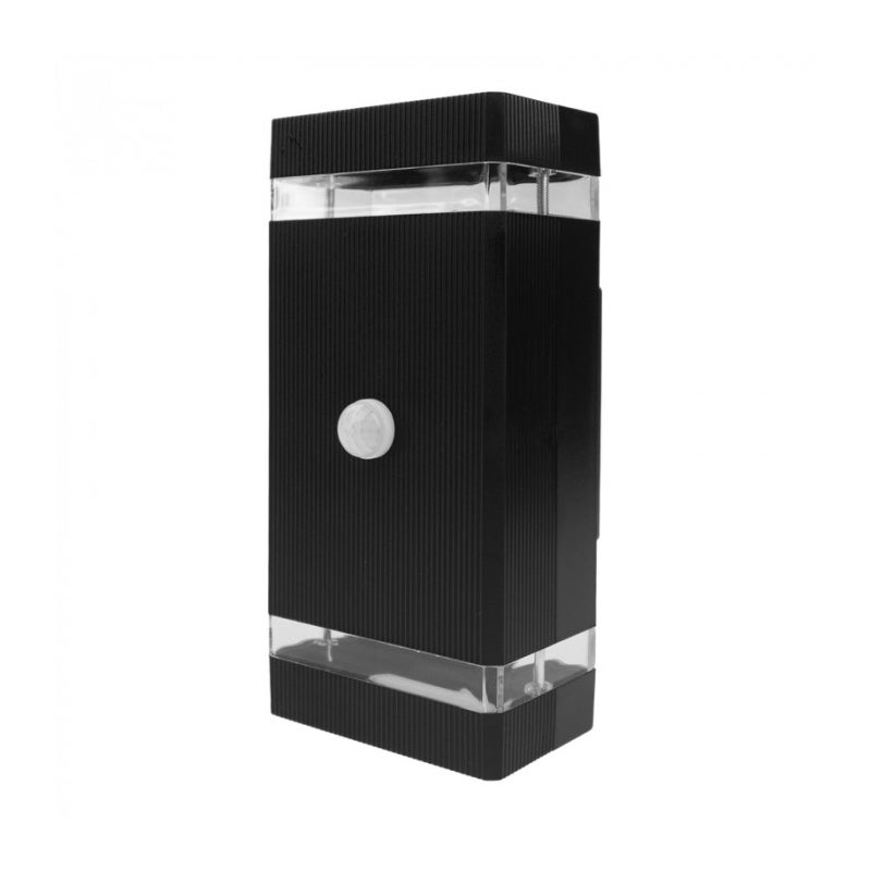 Kinkiet zewnętrzny czarno-przezroczysty 2xGU10x15W tworzywo sztuczne wym:18,8x9,6x8,5cm IP44 Ecolight