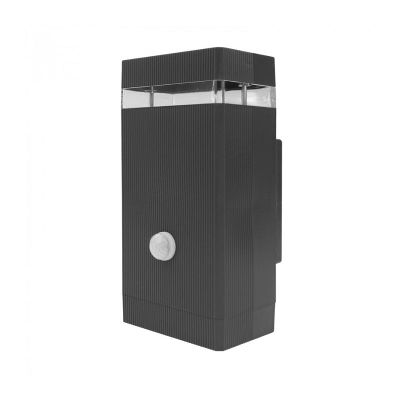 Kinkiet zewnętrzny czarny 1xGU10x15W tworzywo sztuczne wym:18,8x9,6x8,5cm IP44 Ecolight