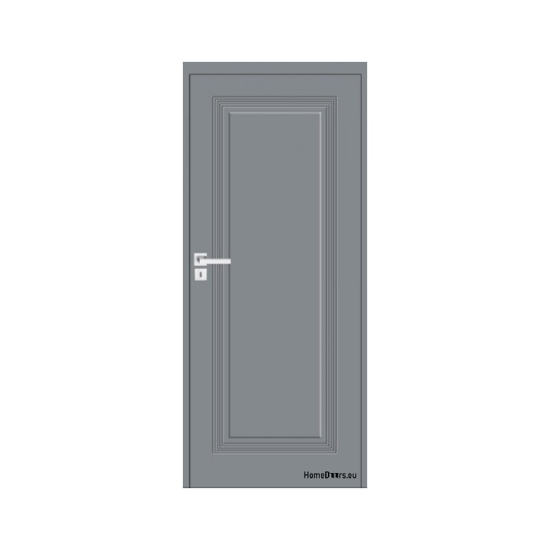 HOMEDOORS  Drzwi drewniane sosnowe frezowane z ościeżnicą stałą Boston BS-1 80 Prawe