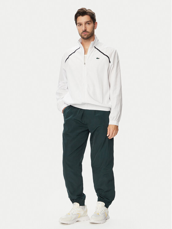 Lacoste Dres WH6927 Zielony ciemny Regular Fit