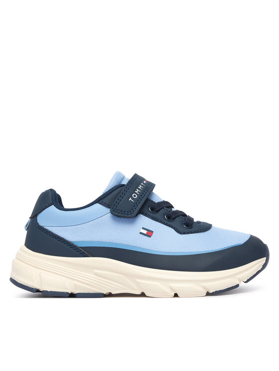 Tommy Hilfiger Sneakersy Low Cut Lace-Up/Velcro Sneaker T1X9-35260-1844 S Niebieski
