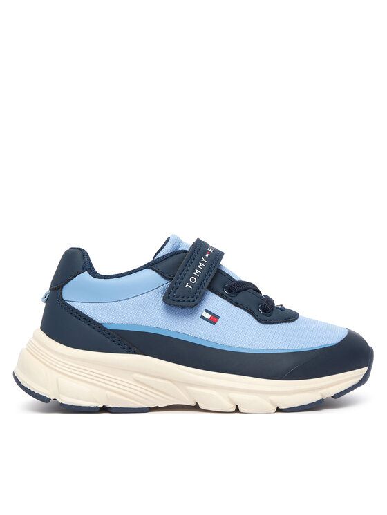 Tommy Hilfiger Sneakersy Low Cut Lace-Up/Velcro Sneaker T1X9-35260-1844 M Niebieski