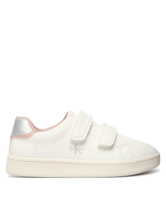 Calvin Klein Sneakersy Low Cut Velcro Sneaker V1A9-83382-1355 S Biały