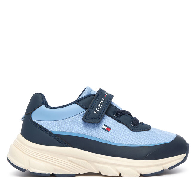 Sneakersy Tommy Hilfiger Low Cut Lace-Up/Velcro Sneaker T1X9-35260-1844 M Niebieski