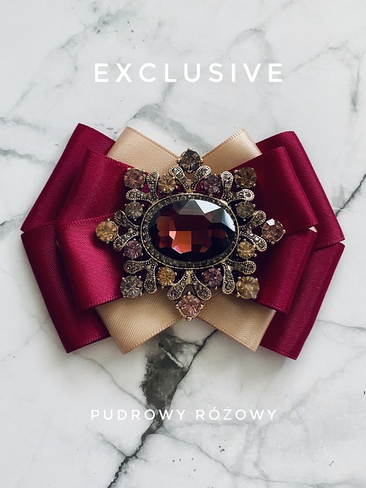 Kolekcja Exclusive Brosza z kryształem Burgund NEW
