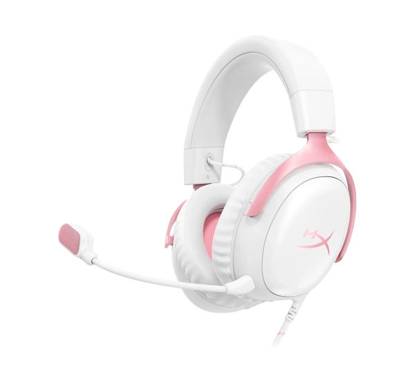 HyperX Cloud III Nauszne Biało-Różowe 9W1Q4A6