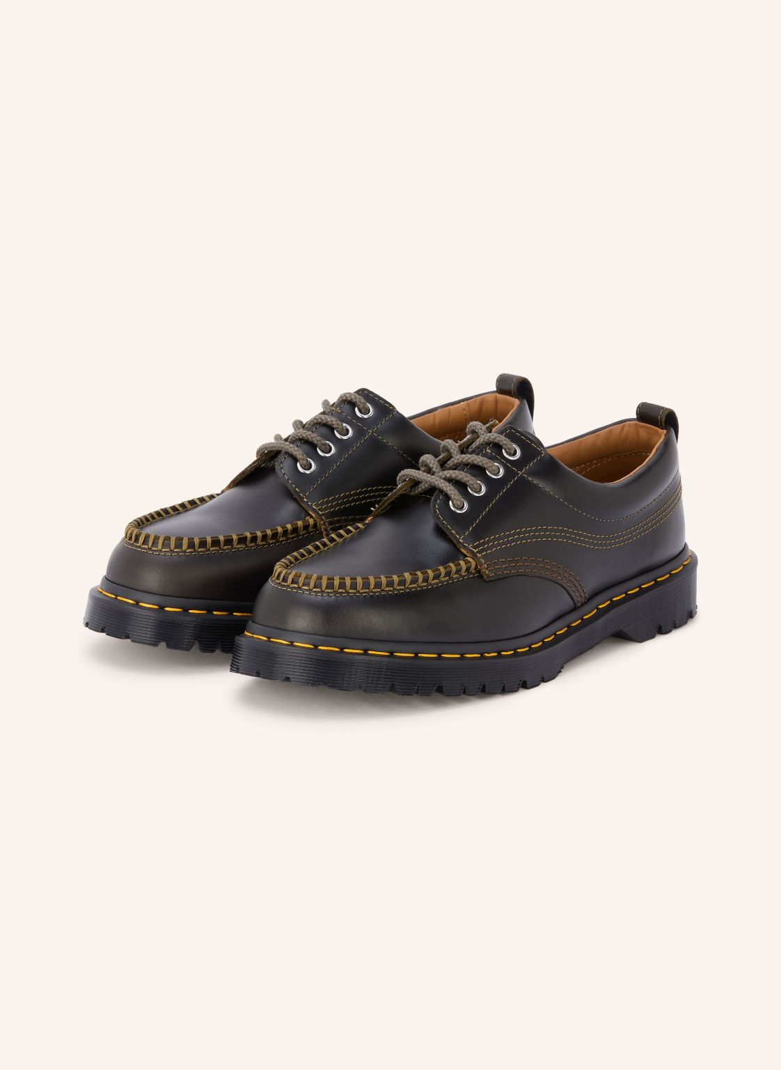 Dr. Martens Sznurowane Botki Lowell gruen