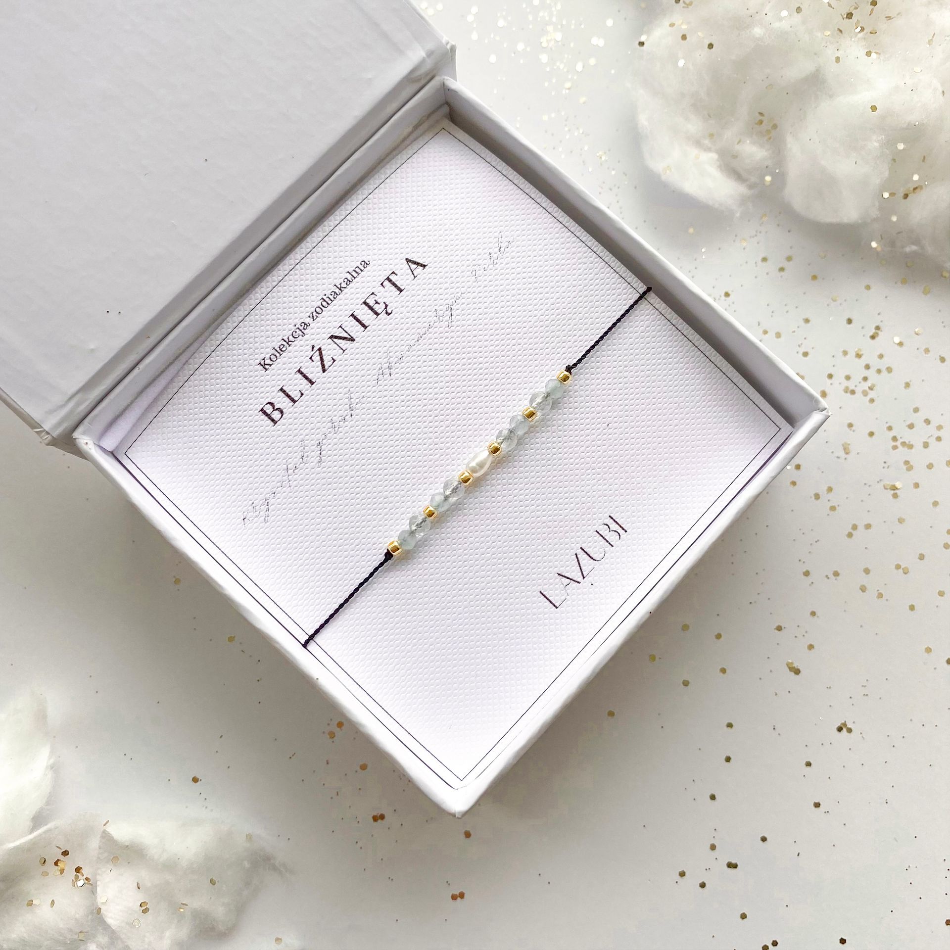 Zodiakalna Bransoletka - BLIŹNIĘTA - Personalizowana Biżuteria Srebrna - Na Urodziny