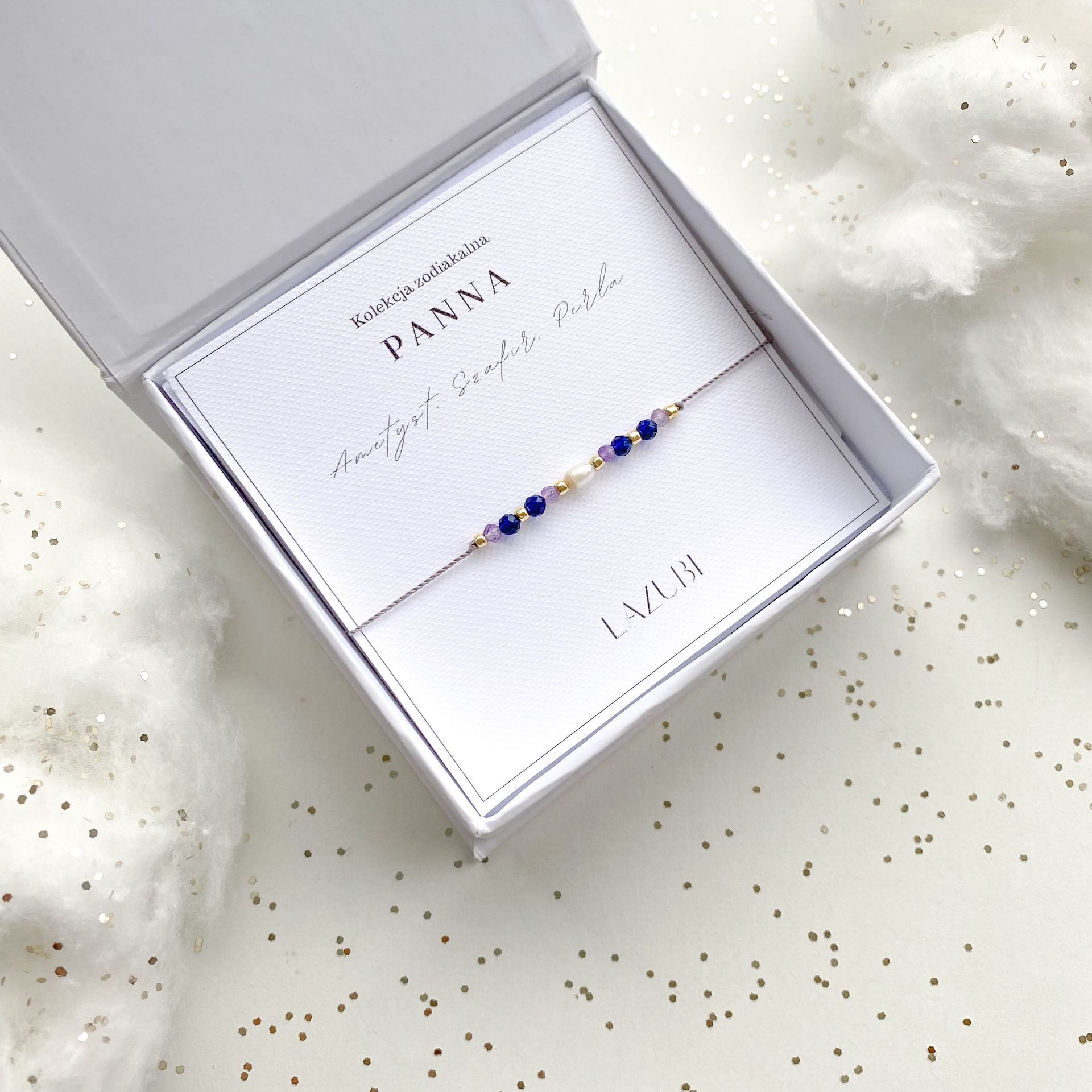 Zodiakalna Bransoletka - PANNA - Personalizowana Biżuteria Srebrna - Dla Panny - Urodziny